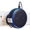 Power plug mount for Amazon Echo Dot 3rd gen profile – White
