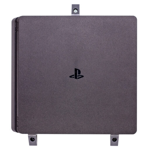 Wall mount for PS4 Slim front - Silver Grey